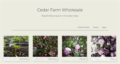 Desktop Screenshot of cedarfarmwholesale.com