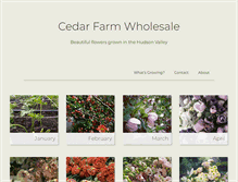 Tablet Screenshot of cedarfarmwholesale.com